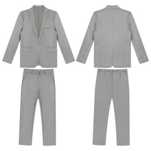 Load image into Gallery viewer, Men Long Sleeve Lapel Blazer Jacket with Pants