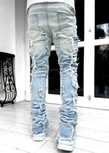 Load image into Gallery viewer, American Stretch Patch Denim Straight-Leg Pants