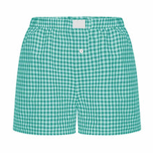 Load image into Gallery viewer, Women's Elastic Waistband, Checkered Shorts,