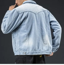 Lade das Bild in den Galerie-Viewer, Denim Men Casual Loose Jacket
