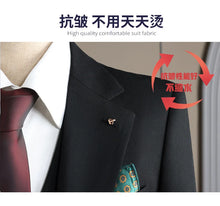 Load image into Gallery viewer, High Quality Men's Suit (jacket+vest+pants) Formal Business Office Men's Suits Groom Wedding Party Dress Solid Color Suit S-4XL