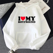 Load image into Gallery viewer, fall winter Man Woman Home Outdoor Casual Sport Loose Pullover 2025 Hot Sale Couple Hoodie Classic Love BF GF Printed Sweatshirt