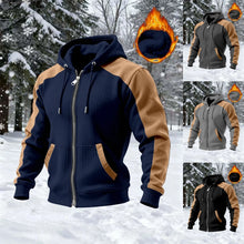 Cargar imagen en el visor de la galería, Chaqueta con capucha gruesa y aislamiento de doble capa para hombre