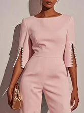 Load image into Gallery viewer, Elegant Beaded Decorative Slim Jumpsuit for Women