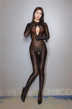 Load image into Gallery viewer, Sexy Women High Elastic Slip Shiny Slimming Tights Full Body Leotard Shaper Jumpsuit