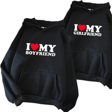Load image into Gallery viewer, fall winter Man Woman Home Outdoor Casual Sport Loose Pullover 2025 Hot Sale Couple Hoodie Classic Love BF GF Printed Sweatshirt