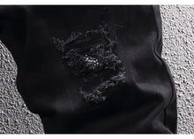 Load image into Gallery viewer, Men Elastic Slim Fit Destroyed Ripped Jeans
