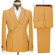 Load image into Gallery viewer, Men's Blazer Pants and Jacket Italian Design Notched Lapel Slim Fit Suit