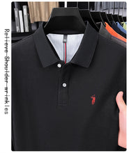 Load image into Gallery viewer, High end brand 100% cotton long sleeve polo shirt fashion luxury pony embroidery business casual comfort new Paul men's T-shirt
