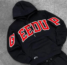 Lade das Bild in den Galerie-Viewer, Y2K Gothic Letter Print Zip-Up Hoodie
