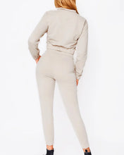 Lade das Bild in den Galerie-Viewer, Women's New Zipper Long Sleeve Lace Up Fashion Suit