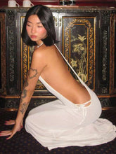 Lade das Bild in den Galerie-Viewer, Kliou Sexy Long Sleeveless Side Hollow Dress