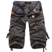 Load image into Gallery viewer, Men Joggers Cargo Cotton Knee Length Shorts