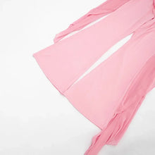 Load image into Gallery viewer, Sexy Chiffon Women Backless Halter Sleeveless V Neck Jumpsuit