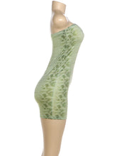 Lade das Bild in den Galerie-Viewer, Sisterlinda Snake Pattern Sexy Strapless Low Chest Peach Dress