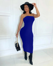 Lade das Bild in den Galerie-Viewer, Summer Women's Sexy Sleeveless Chest Wrapped Long Beach Dress