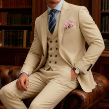 Load image into Gallery viewer, Mens 3 Piece Slim Fit Double Breasted Suit