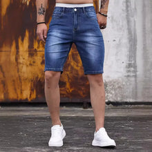Load image into Gallery viewer, Men's Shorts Strecth Washed Vintage Distressed Pockets Button Basics Shorts