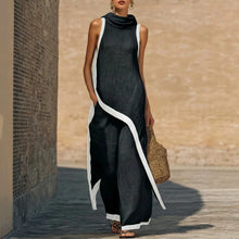 Load image into Gallery viewer, 2026 New European American Women's Two-Piece Set: Solid Sleeveless Blouse with High Waist Pants, Elegant Casual Matching Outfit