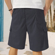 Load image into Gallery viewer, American Men's Heavy Loose Four Seasons Hip Hop Casual Sports Running Corduroy Tooling Shorts