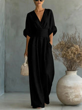 Load image into Gallery viewer, Women V-neck Jumpsuits forOffusers Overalls Vacation Outfit New