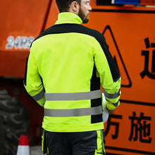 Load image into Gallery viewer, Safety Work Suit Men Mechanic Jacket and Pant Sets for Working Hi Vis Workwear Multi Pockets Workshop Uniforms