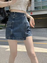 Load image into Gallery viewer, High Waist Denim Women Loose Slimming Hip Covering Skirt Shorts