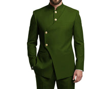 Load image into Gallery viewer, Mandarin Collar Suit Blazer Pants Set