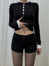 Cargar imagen en el visor de la galería, High Waist Women's Denim Shorts