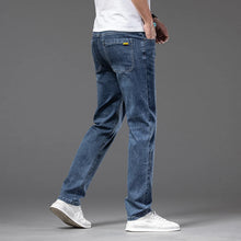 Charger l'image dans la galerie, Summer New Men's Thin Jeans Elastic Waist Loose Straight Comfortable Casual Denim Pants Brand Trousers Plus Size 42 44 46