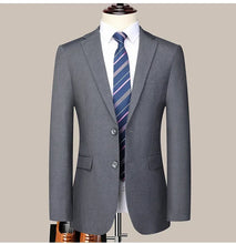 Load image into Gallery viewer, Suit (Blazer+Pants) Men's Fashion Business Outdoor Gentleman Trend Solid Color Casual Slim-fit Wedding Host Gentleman Suit S-6XL