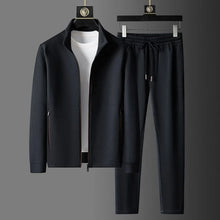 Load image into Gallery viewer, Suit Men's Casual Breathable High-end Jacket Trousers Stand-up Collar Zipper Open Mens Clothes Spring and Autumn New Sportswear