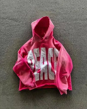 Load image into Gallery viewer, American Y2K New Hip Hop Trend Zipper Hoodie Women Street Casual Loose Joker Vintage Sweatshirt Unisex Fleece Padded Warm Hoodie