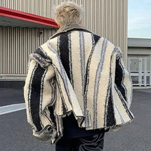 Lade das Bild in den Galerie-Viewer, Lapel Plush Reversible Faux Fur Jacket