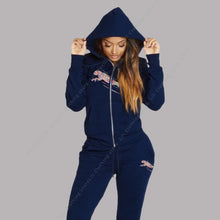 Load image into Gallery viewer, Women's Track Suit Aesthetic Hoodies Sweatshirts Sweatpants 2 Piece Set Zipper Cardigan High quality Sportwear Woman Pants Sets