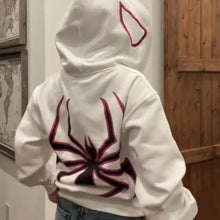 Lade das Bild in den Galerie-Viewer, Full Zip Up Spider Hoodie