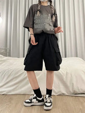 Load image into Gallery viewer, Women High Waist Cargo Shorts