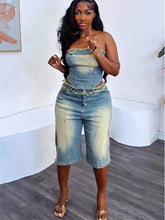 Cargar imagen en el visor de la galería, Weird Puss Cowboy Vintage Wrap Zip Backless 2 Piece Set