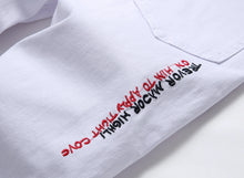 Load image into Gallery viewer, Men Summer White Ripped Denim Shorts Male Holes Short Jeans New Fashion Streetwear Stretch Jeans Shorts Pants Srtaight Fit Jeans