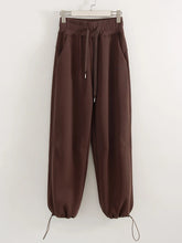 Load image into Gallery viewer, Women Tracksuits Winter Fleece Sweatsuit Brown Warm Crop Zipper Hoodies And Sweatpants Set For Women 2 Piece Velvet Pants Sets