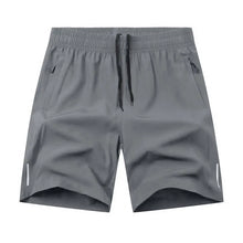 Load image into Gallery viewer, Men Beach Shorts Elastic Drawstring Waist Quick-Drying Casual Short Pants with Reinforced Pockets Street Quick-drying Shorts