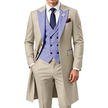 Load image into Gallery viewer, 3 Piece Mens Tailcoat Slim Fit Double breasted Suit