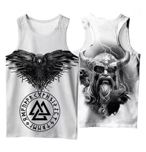 Load image into Gallery viewer, Nordic Viking Mythology Themed Men's Sleeveless Vest 3D Printed Men's Top Streetwear Retro Vest Tank Top Men Mens Clothing
