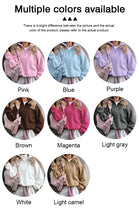 Load image into Gallery viewer, Original Fall Winter Lamb Fleece Hoodie Women Casual Loose Thick Zipper Long Sleeve Lapel Pullover Top Lady Hoodies Streetwear