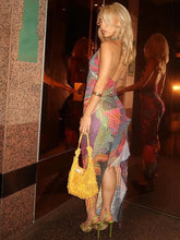 Cargar imagen en el visor de la galería, Weird Puss Diamond Print Dress Women