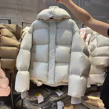 Load image into Gallery viewer, Women Puffer Casual Loose Hooded Parkas Jacket