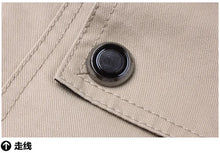 Load image into Gallery viewer, 2023 new Pilot Bomber Jacket Coats Mens Cotton Cargo Jackets With Zipper Pockets Retro Casual Work Jacket Male Clothing Outwear