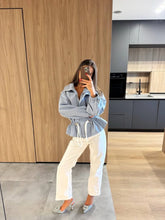Load image into Gallery viewer, Women's Fashion Drawstring Lapel Long Sleeve Single-Breasted Slim Coat Jacjket