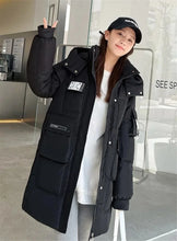 Load image into Gallery viewer, Parka Down Cotton Loose Hooded Long Coat
