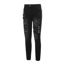 Load image into Gallery viewer, Men Slim Biker Ripped Long Denim Skinny Jeans